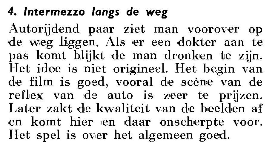 Intermezzo langs de weg